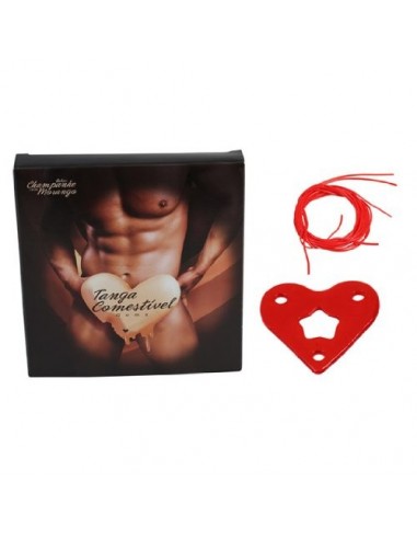 TANGA COMESTIBLE HOMBRE FRESAS CON CAVA