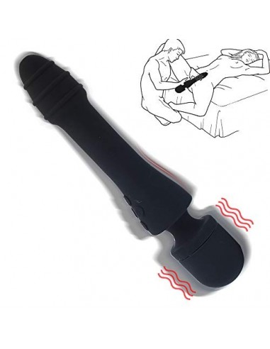 Vîbrǎdøręś Mujér Puņțó Ġ, Mâsajeâdor Eléctrico, 10 Patrones de Vîbración para Masâjè Con función de calefacción, USB Recargab
