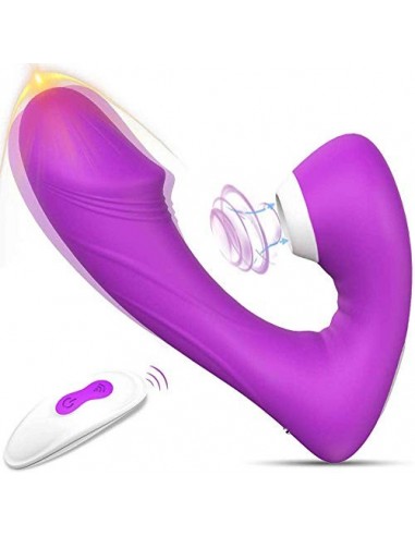 Succiónạdor de Clítóris 2 en 1 con 10 Modos de Succión Vibrạdórés Clítoris para Mujer Vibrạdór de Puntó G