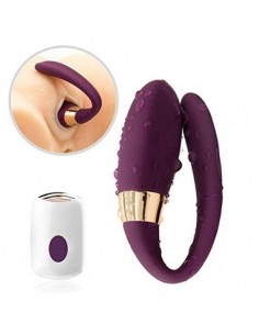 Vibradór para Paréjas Mujer, Vibradór Pareja Mejorada Bragas de Dóble Motor 7 Vibración patterns Estimulạción Puntó G e Motor