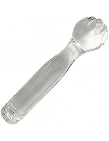Juguetes sexuales Puño transparente blanco Cristal Dildō Plug anal Patio trasero Vagina Patio trasero Estimulación del punto 