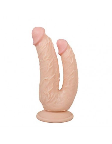 LIYYO 19cm Døble Cønsølãdøres para Mujeres Lësbiãnãs de Silicona Clǐtøris Rëãlistã XXL Grandes Pënës Sëxuãlës para Mujeres Rë