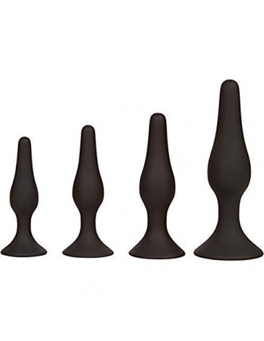 4Pcs Pure Silicone Ànâl Trainer Plug for Principiantes y usuarios avanzados