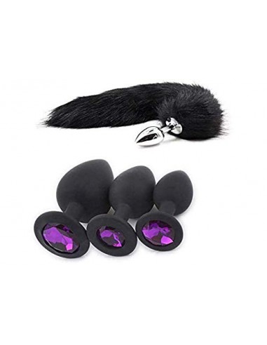 Ànâles Trainer Kit silicona impermeable B-û-tt Plug Kit para principiantes en silicona para hombre mujer 4 piezas 4 medidas/s