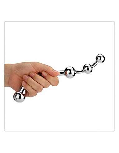 Z-one 1 Holding Metal Acero inoxidable Amal Plug Cristal Aleaci¨®n Impermeable Cillitoris Massager Back Toy para Mujeres Homb