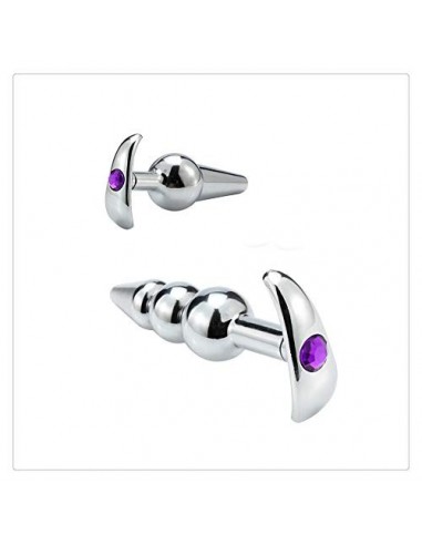 Z-one 1 2 piezas diferentes formas lindas cuentas s¨®lidas de acero inoxidable metal ejercicio cristal herramienta juguete pa
