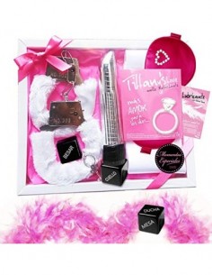 Inedit Festa Juego erótico para Parejas traviesas Kit Fantasia Erotica y Boa de Plumas