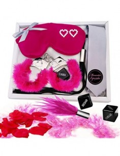 Inedit Festa Juego Kit erótico para Parejas traviesas Hot Lovers Juegos eróticos de Mesa para Sexo Kit Grey Magenta
