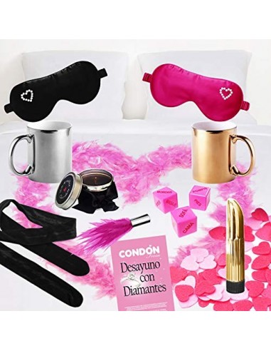 Inedit Festa Kit Desayuno con Diamantes erótico Fresa Strawberry y Chocolate Parejas traviesas Lovers je Taime Sueños Fresa C
