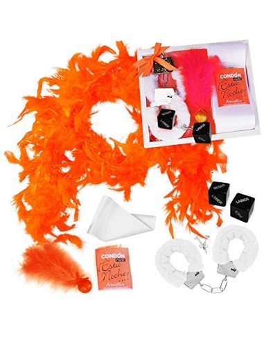 Inedit Festa Kit erótico Juego erótico para Parejas traviesas Kit Fantasia erótica Boa Plumas