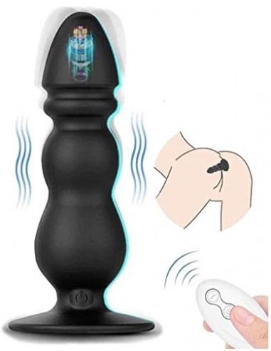 Plüĝ Áñãlęś Mujer Víbrädor para Hombre Grande con 10 Frecuencia de Vibración, ÉšțImụlãdór P-r-óštạtạ Mäsäjeädør Silîcona Víbr