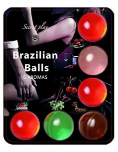 Secret Play S354, Bolas Brasileñas con aroma, Pack de 6