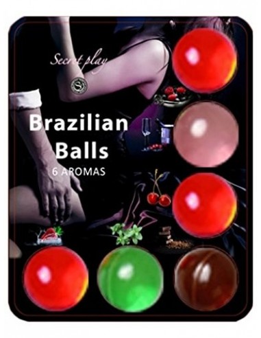 Secret Play S354, Bolas Brasileñas con aroma, Pack de 6