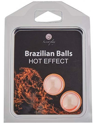 Secret Play S355, Bolas Brasileñas con Efecto de Calor, Pack de 2