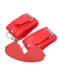 TENDYCOCO 2 piezas de esposas sexuales y conjunto de venda para los ojos que restringe la bondageromance accesorios de juego 