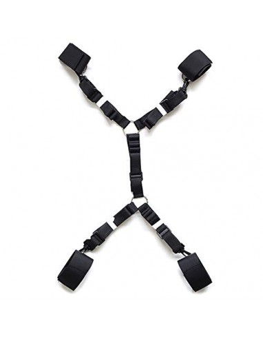 JQJPJOSIE Esposas con ataduras eróticas PJOS8® y Juegos de ataduras de Cama con Tobillos