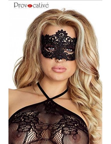 Provocador pr0038 Talla única Negro Sexy Máscara de Encaje Bordado