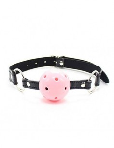 Tapón de bola de agujero gótico Gág Hárnéss cinturón ajustable de anillo de cuero, adecuado para accesorios de juguete de par