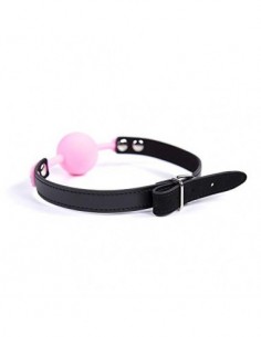 Rosa Sólido Bola Simple Transpirable Silicona Plástico Abertura Bola de respiración Gåg Boňd-Àgé Impermeable Inodoro Fiesta r