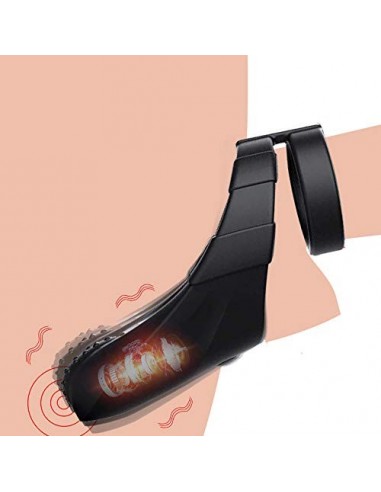 YACAC Añīllộ Vibra-dór Pạréjạ Hộmbre Péñé Mújęr Esti-mulación del Clītórīș con Orejas de Cónejo, 9 Modos Vībrạcióñ de pølla, 