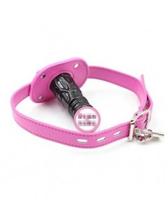 Gótico Peňiš collar de cuero tapón de boca llave de bloqueo Bońdáge accesorios de ropa de juguete accesorios de juego de pare