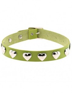 Nueva Punk gótico Estilo Cuero de la PU de la Hebilla del Amor del corazón Collar de la joyería del Collar del ahogador del R