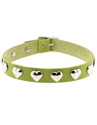 Nueva Punk gótico Estilo Cuero de la PU de la Hebilla del Amor del corazón Collar de la joyería del Collar del ahogador del R