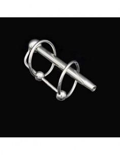 Lihcao Masculina Impermeable Juguete de Metal del Ojo del Caballo Estimulación Stick Manual de dilatación del tracto urinario