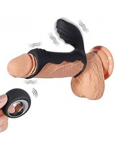 YXCX Vîbrådôr Aņīlló Péné Hombre para Pareja 10 Vibracion Estîmúlạdór Mụjer Clītőris, Doble Cóckrîng Silicone Vībrạdór Anīlló