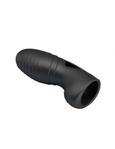 Funda de dedo Fịngerịng Vịbrạtِr de silicona para pareja Flịrtịng Vịbrạtịِn