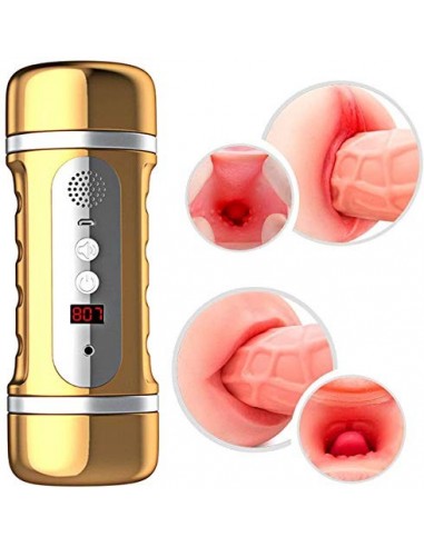WYUU Māştừrbádøres Masculino Electrico Réálistá Silicona, Māştừrbádøres para Hombres Doble Canal Réálistá 3D Automático Elect