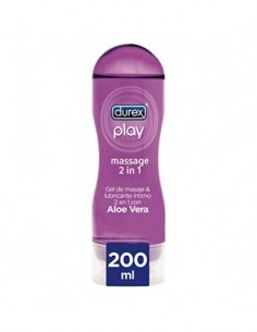 Durex Play Massage 2 en 1 Gel de Masaje & Lubricante Intimo con Aloe Vera 200 ml