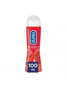 Durex Lubricante Sabor y Aroma Fresa de Base Agua - 100 ml