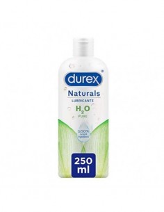 Durex Naturals H2O Lubricante Base Agua, 100% Natural Sin Fragancia, Colorantes ni Agentes Irritantes – 250ml