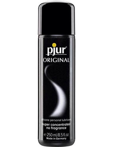 pjur ORIGINAL - Lubricante de silicona Premium - lubricación duradera sin pegarse - cunde mucho y es adecuado para preservati