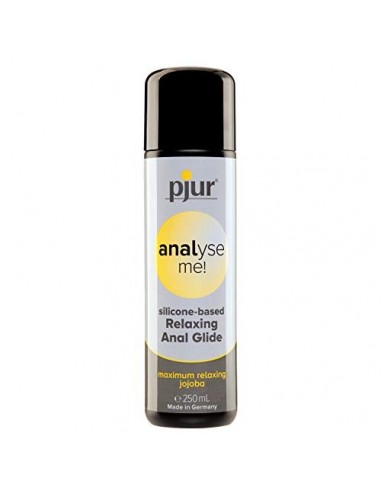 pjur analyse me! Relaxing Silicone Anal Glide - Lubricante silicona para sexo anal cómodo - lubricación extralarga - con jojo