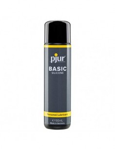pjur BASIC SILICONE - Lubricante de silicona para principiantes - apto para preservativos, no pegajoso - para mujeres y hombr