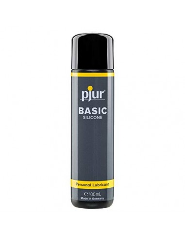 pjur BASIC SILICONE - Lubricante de silicona para principiantes - apto para preservativos, no pegajoso - para mujeres y hombr