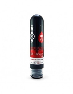 EXCITE Gel lubricante íntimo sabor a fresa a base de agua. 100ml.