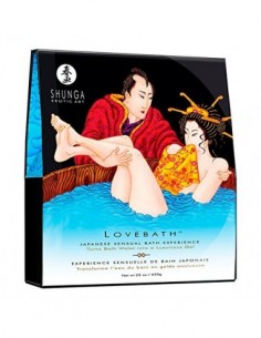 Shunga Love Bath Ocean Temptations, Color Azul - 650 gr