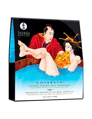 Shunga Love Bath Ocean Temptations, Color Azul - 650 gr