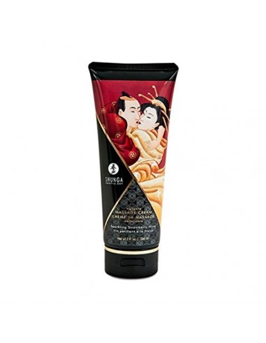 SHUNGA CREMA MASAJE FRESAS CON CAVA 200 ML