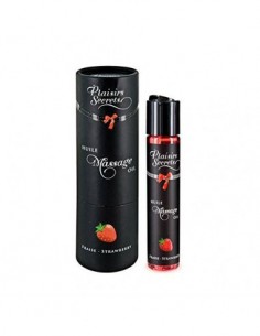 Aceite Masaje Comestible y Afrodisíaco de Fresa 59 ml. – Plaisirs Secrets Paris