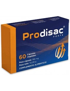 Prodisac ® Forte | Acción instantánea | Potenciador de Testosterona | Energía natural para hombres | 60 cápsulas vegetales de