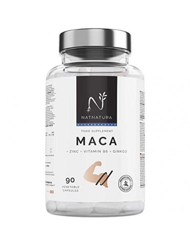 Maca. Alta concentración de maca andina pura.200mg 25:1  x2cap día, 5000mg. Aumenta el nivel de testosterona. Potenciador mus