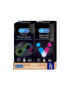 Durex Pack Preservativos Placer Prolongado + Mutual Climax - 24 Condones
