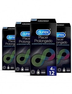 Preservativos Retardante Durex Placer Prolongado con Lubricante PerformTM con Efectos Retardantes para un placer más duradero