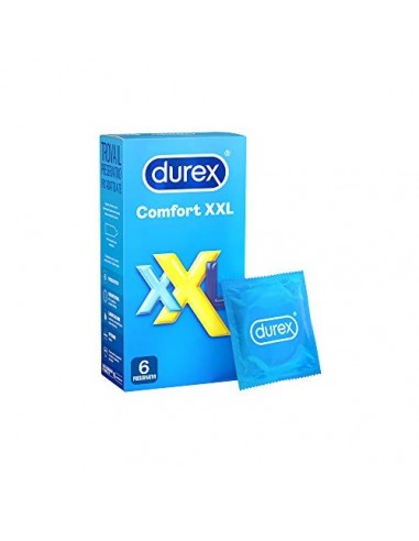 Durex Comfort XXL Preservativos extra grandes, 6 perfiles