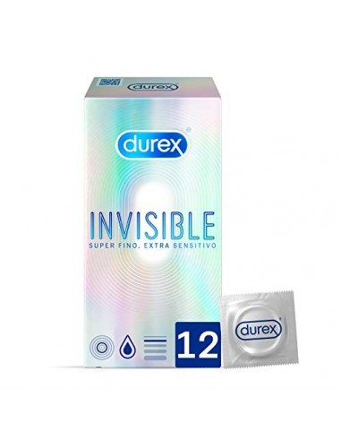 Durex Preservativos Invisible Extra Fino Extra Sensitivo - 12 condones