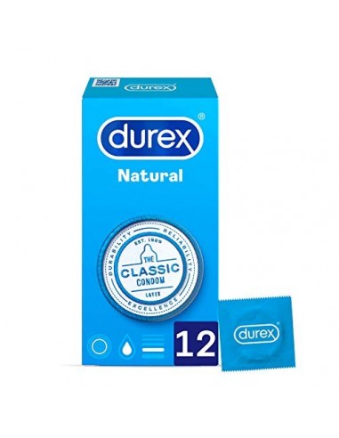 Durex Preservativos Originales Naturales Natural Plus - 12 Condones